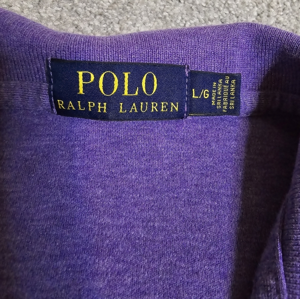 Polo Ralph Lauren Men's Size Large Purple with Red Logo - Picture 4 of 7